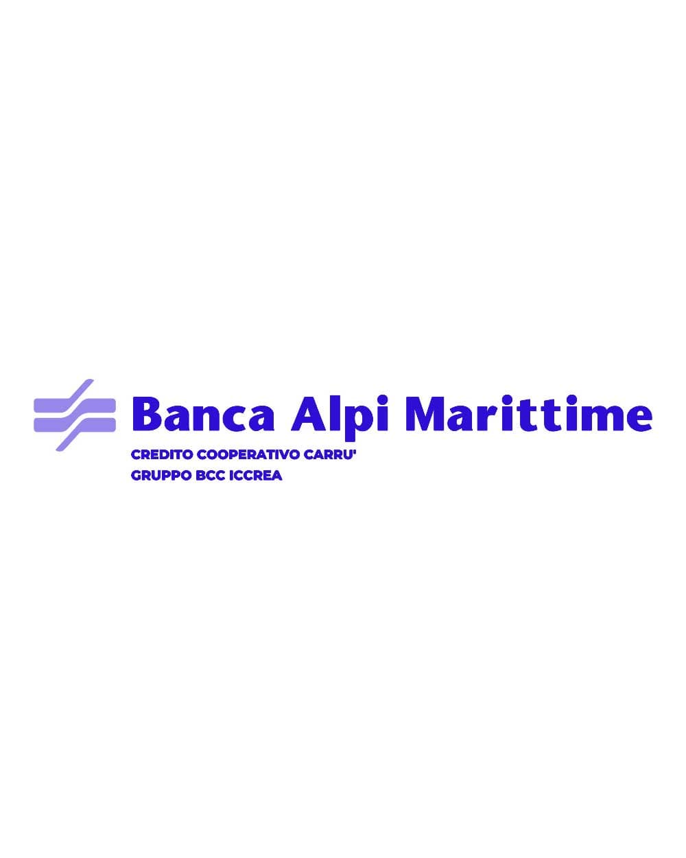 Banca alpi marittime logotipo blu